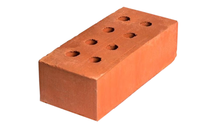 Hollow Bricks - Terracotta Red 8 Holes
